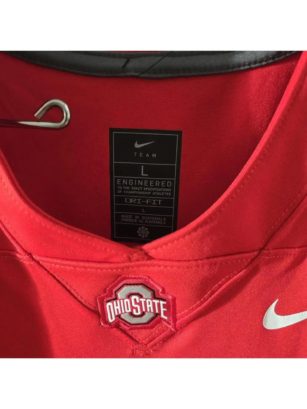 Nike Ohio State Buckeyes #1 Red Youth Large Football Jersey NWT